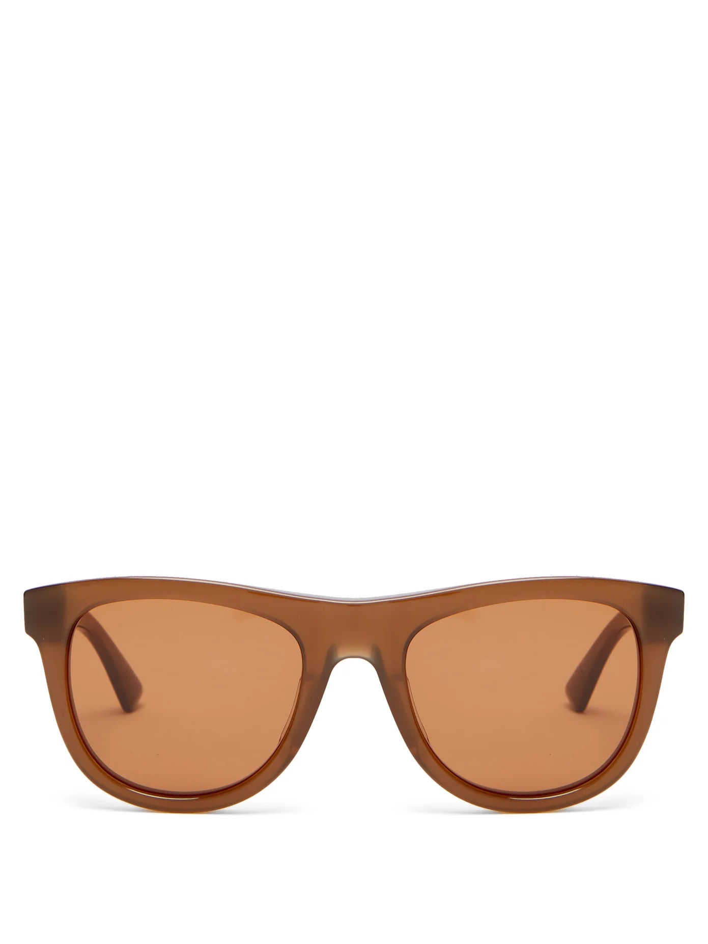 Round acetate sunglasses - 1