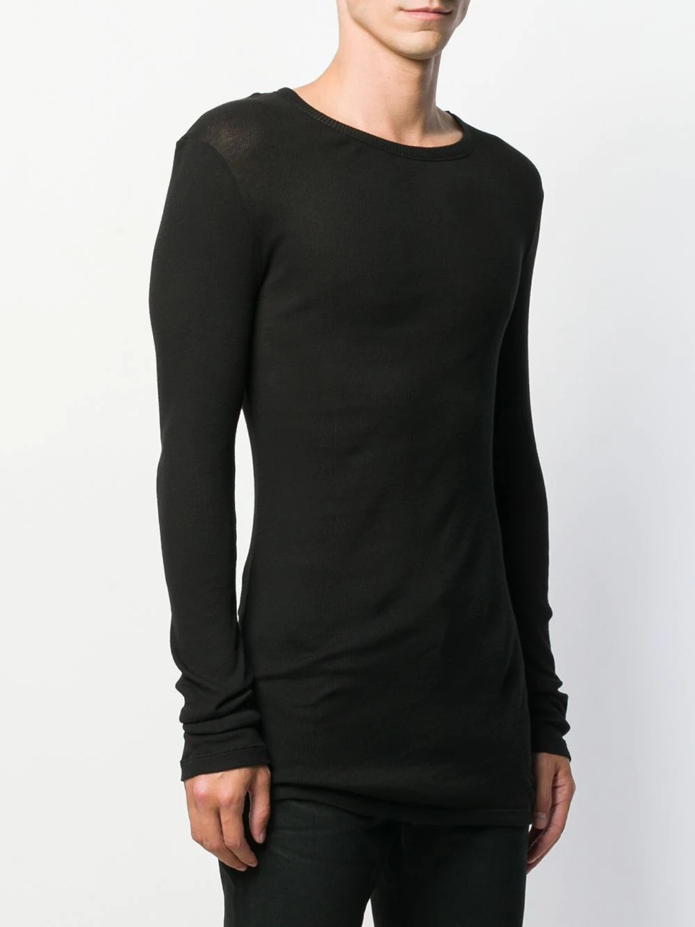 long-sleeve ribbed T-shirt - 3