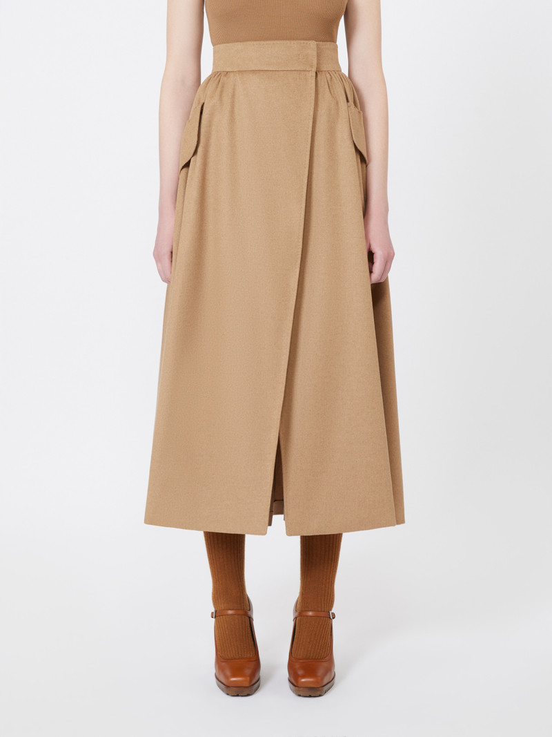 EUFEMIA Camel drap skirt 3