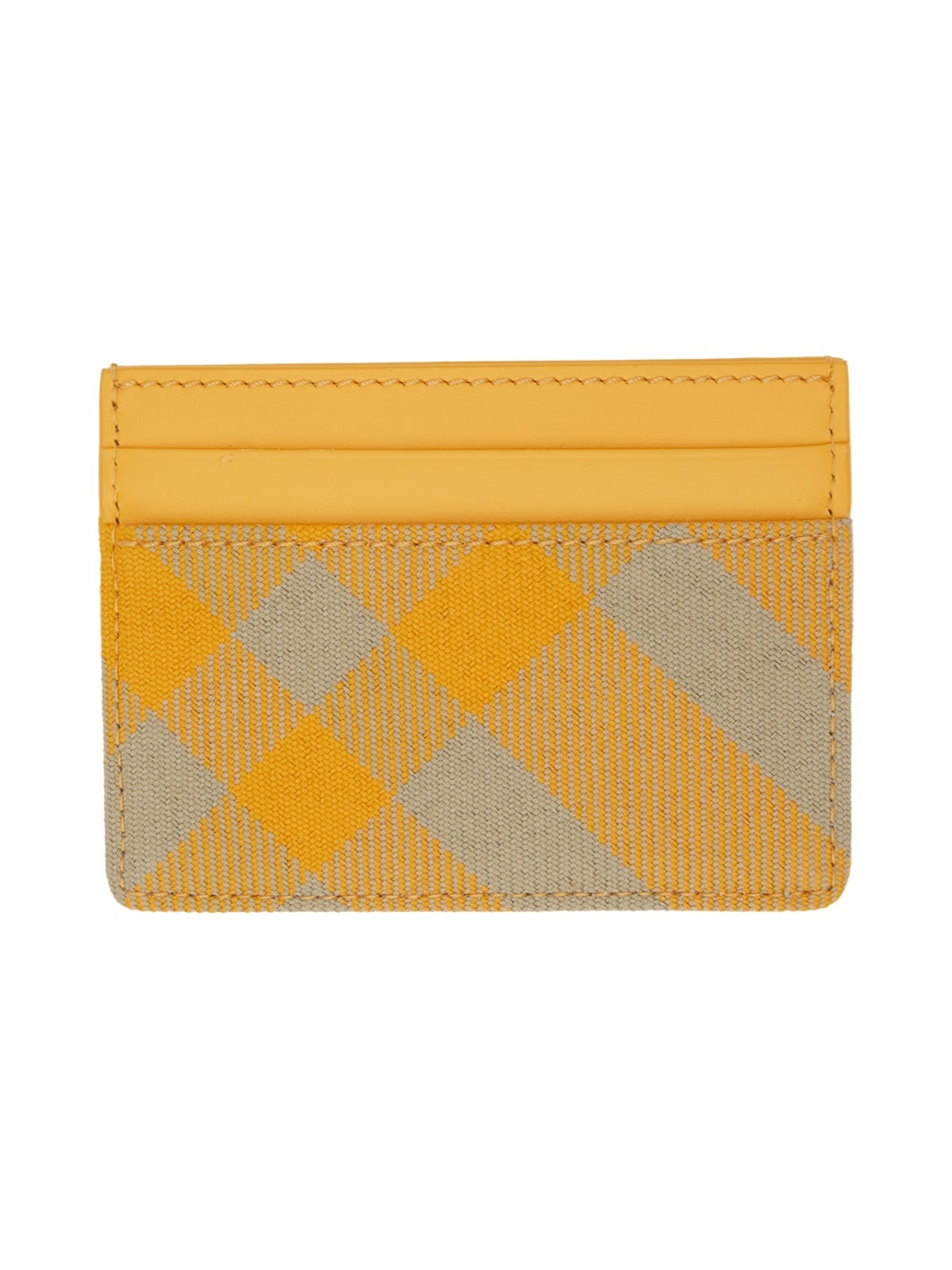 Yellow Check Card Holder - 2
