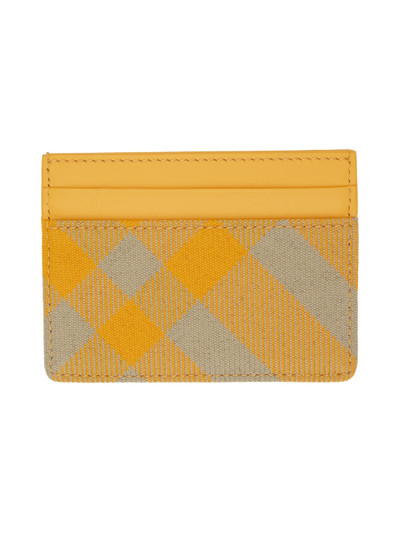 Burberry Yellow Check Card Holder outlook