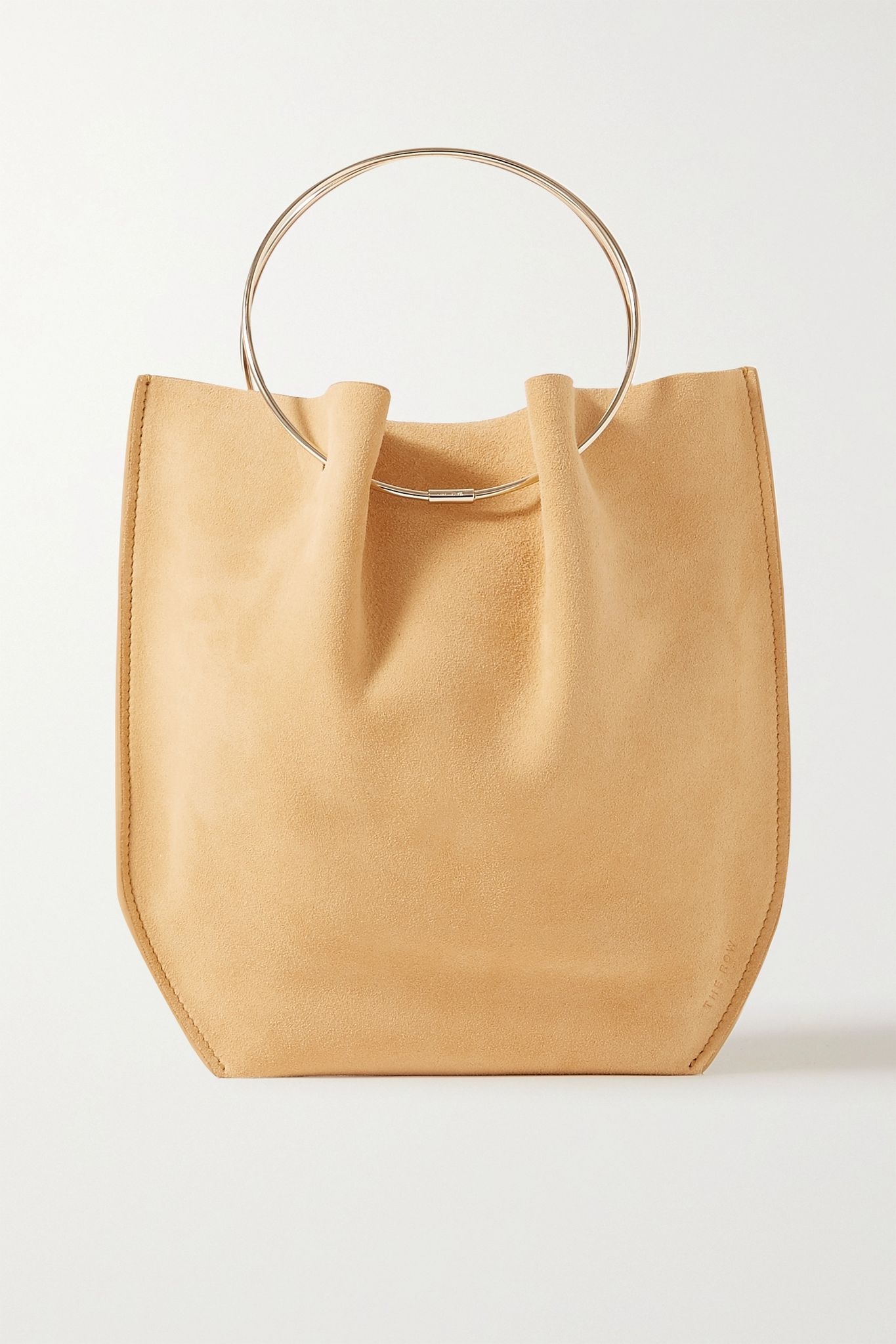 Flat Circle suede tote - 1