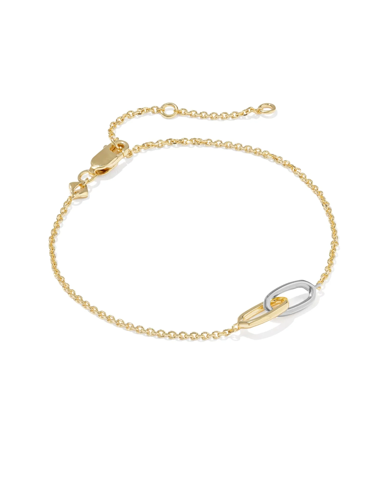 Danielle Mixed Metal Interlocking Bracelet - 1