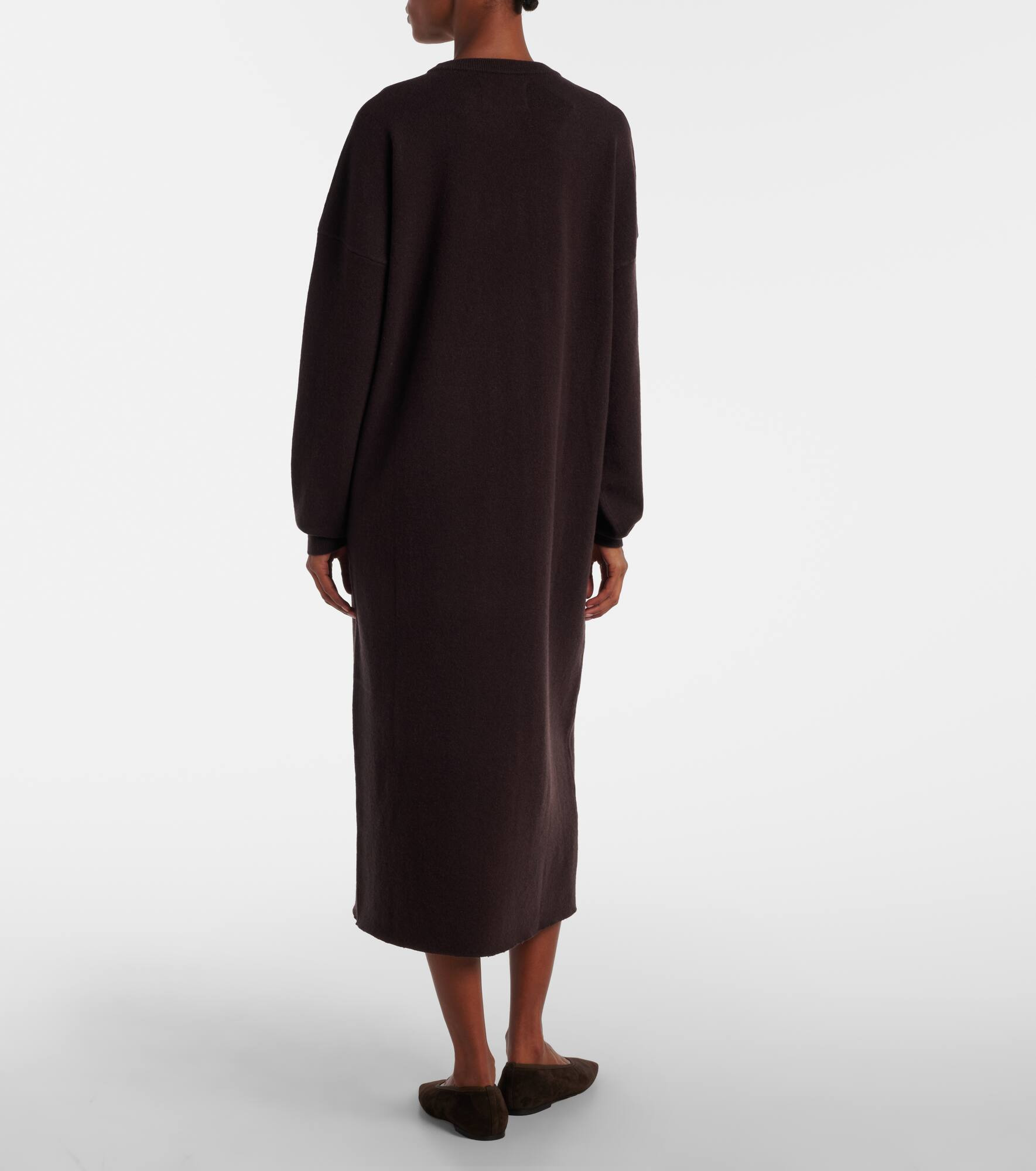 N°106 Weird Short cashmere-blend midi dress - 3