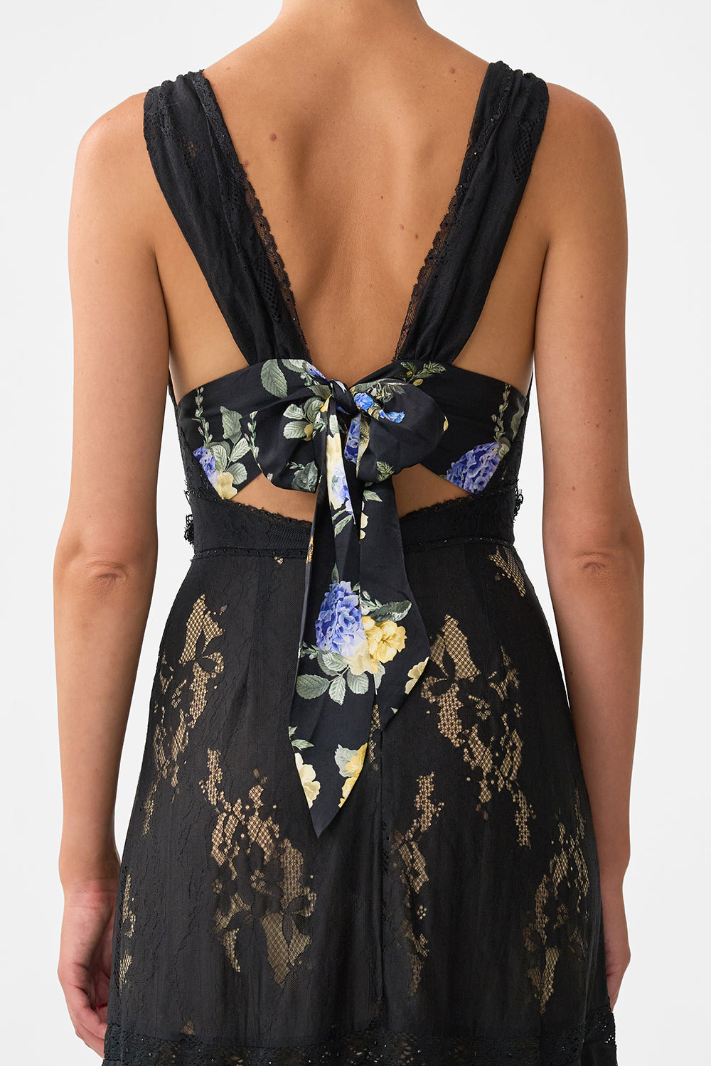 TIERED RUFFLE HEM DRESS - 6