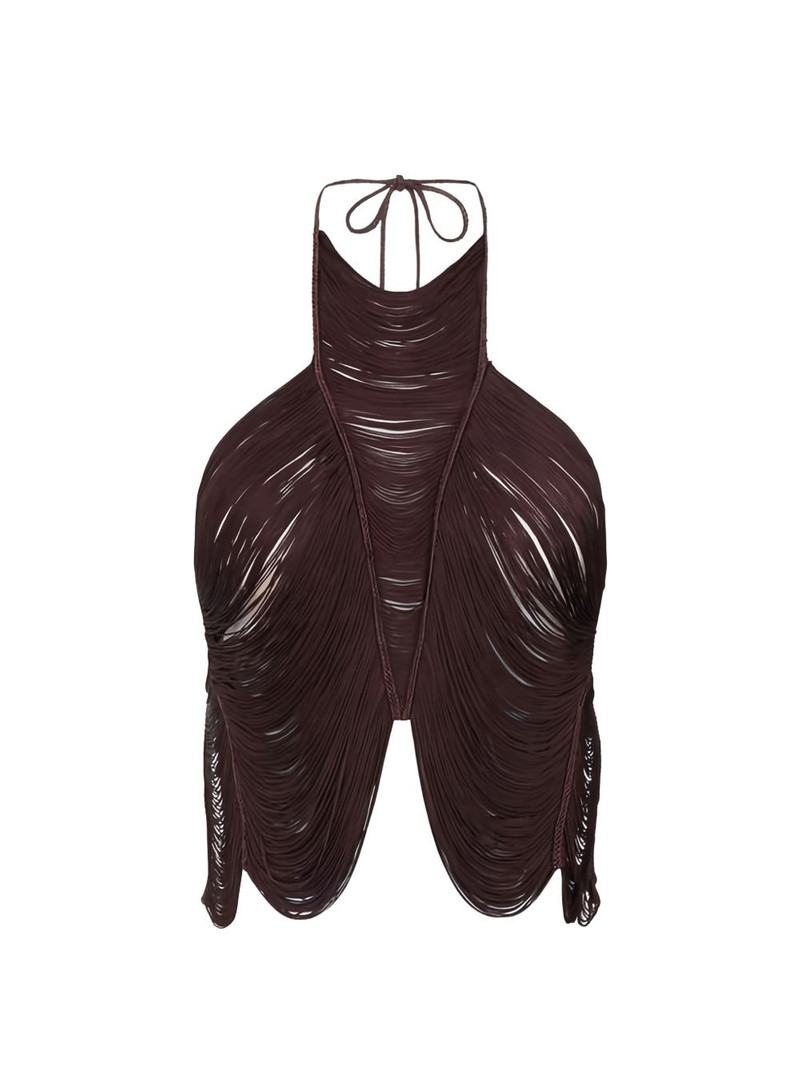 halterneck fringed top 1