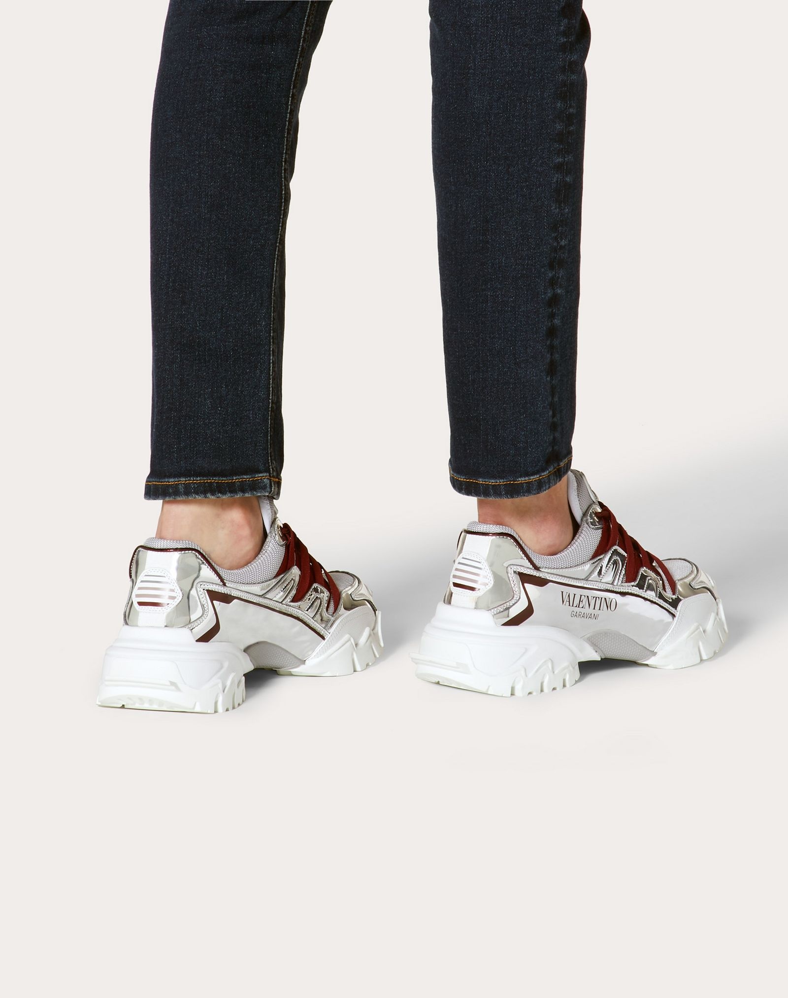 Valentino Garavani CLIMBERS sneaker in fabric and calfskin leather. - 6
