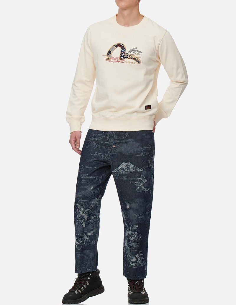 BROCADE SEAGULL APPLIQUÉ SWEATSHIRT 5