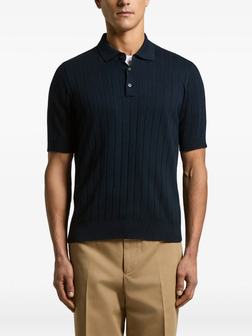 ribbed polo - 1