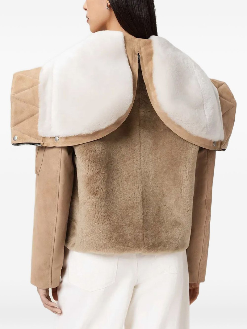 Dexter collared shearling jacket 4