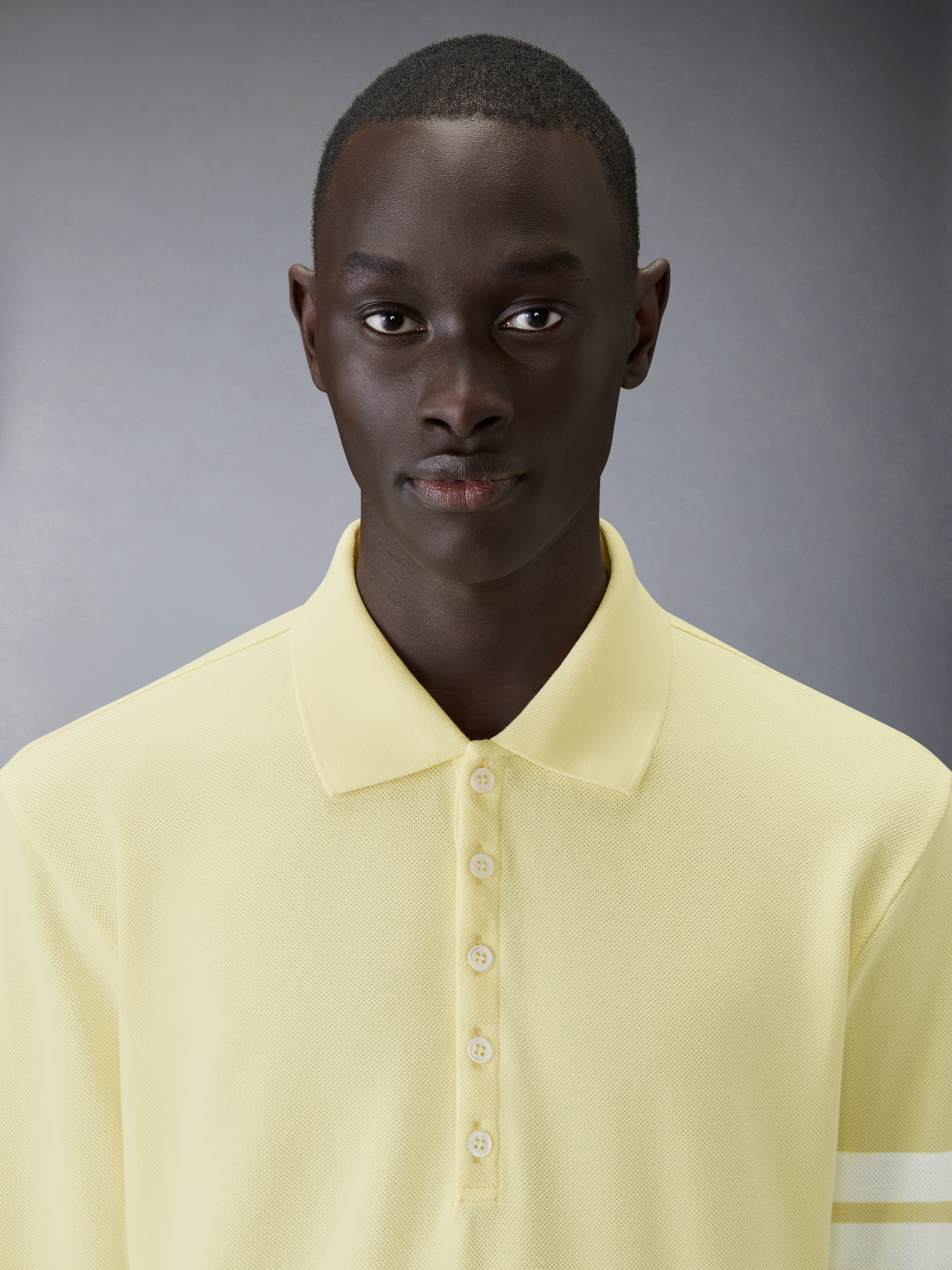 COTTON PIQUE 4-BAR POLO - 6