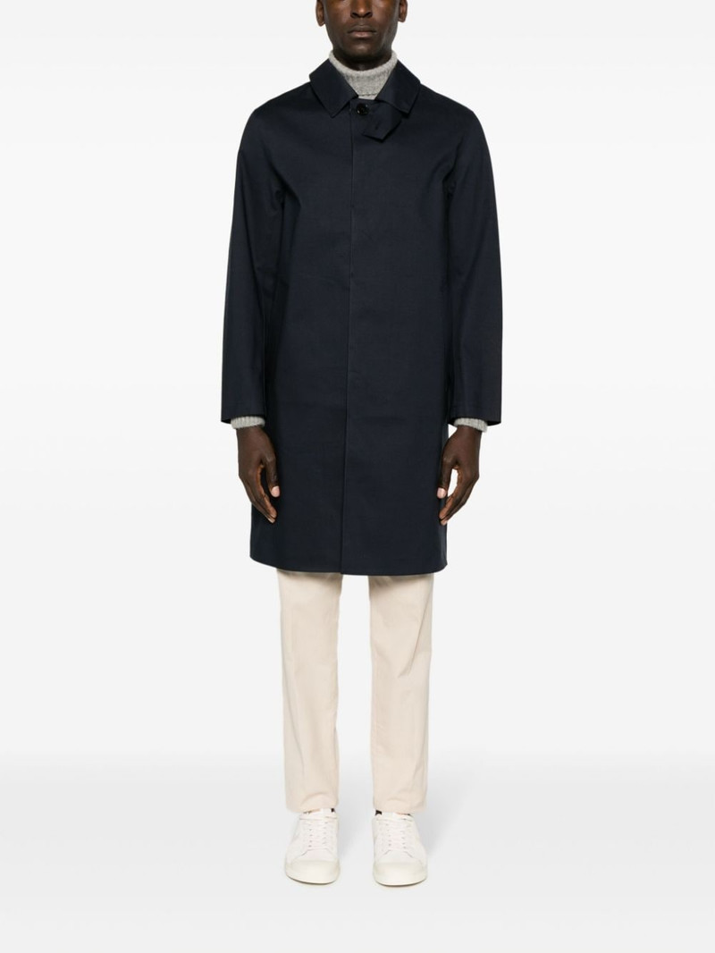 Mackintosh single-breasted cotton trench coat outlook