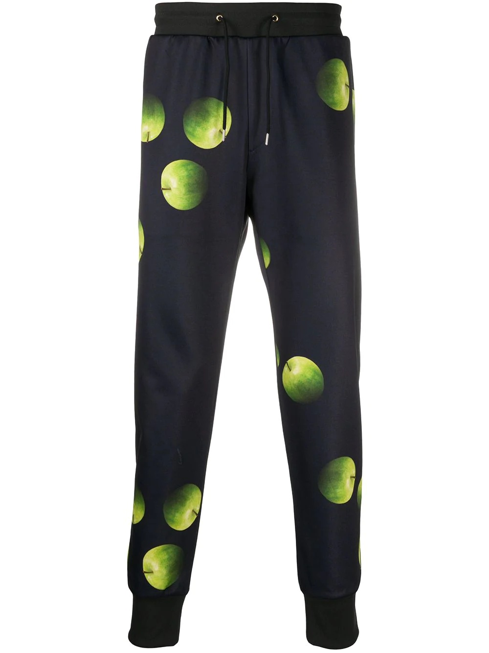 apple-print trousers - 1