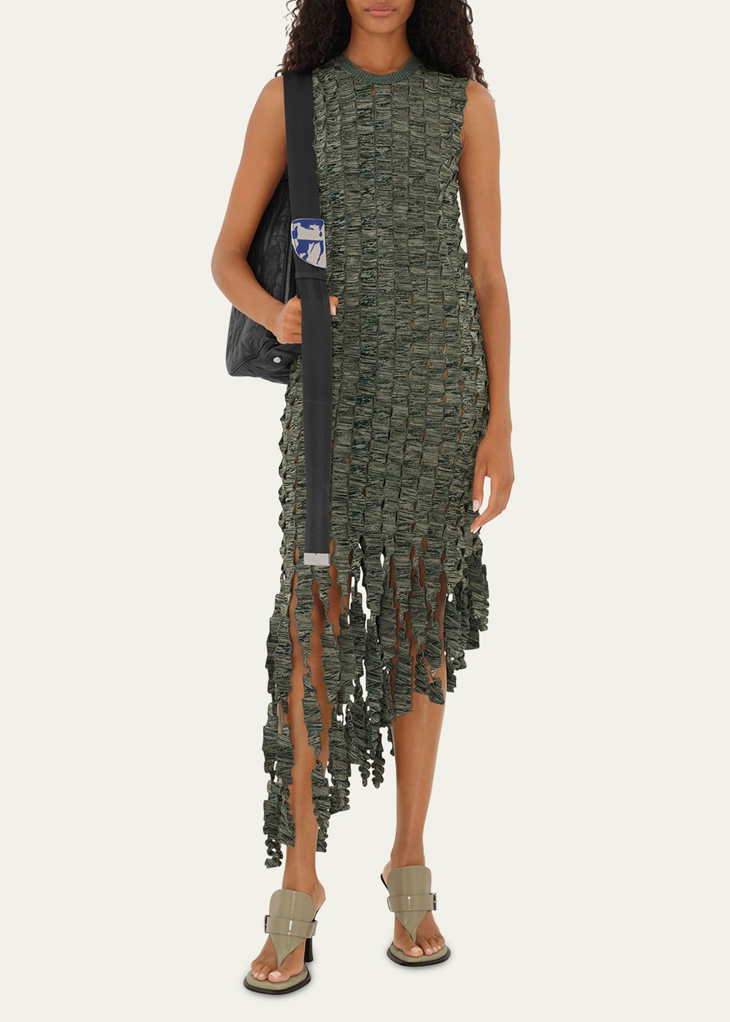 Asymmetric Fringe Dress - 2