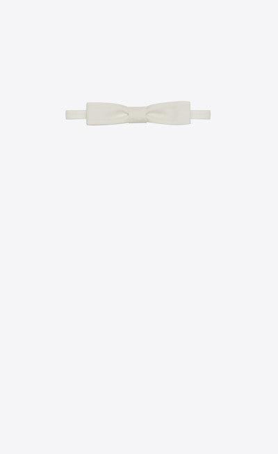 SAINT LAURENT rectangular bow tie in cotton poplin outlook