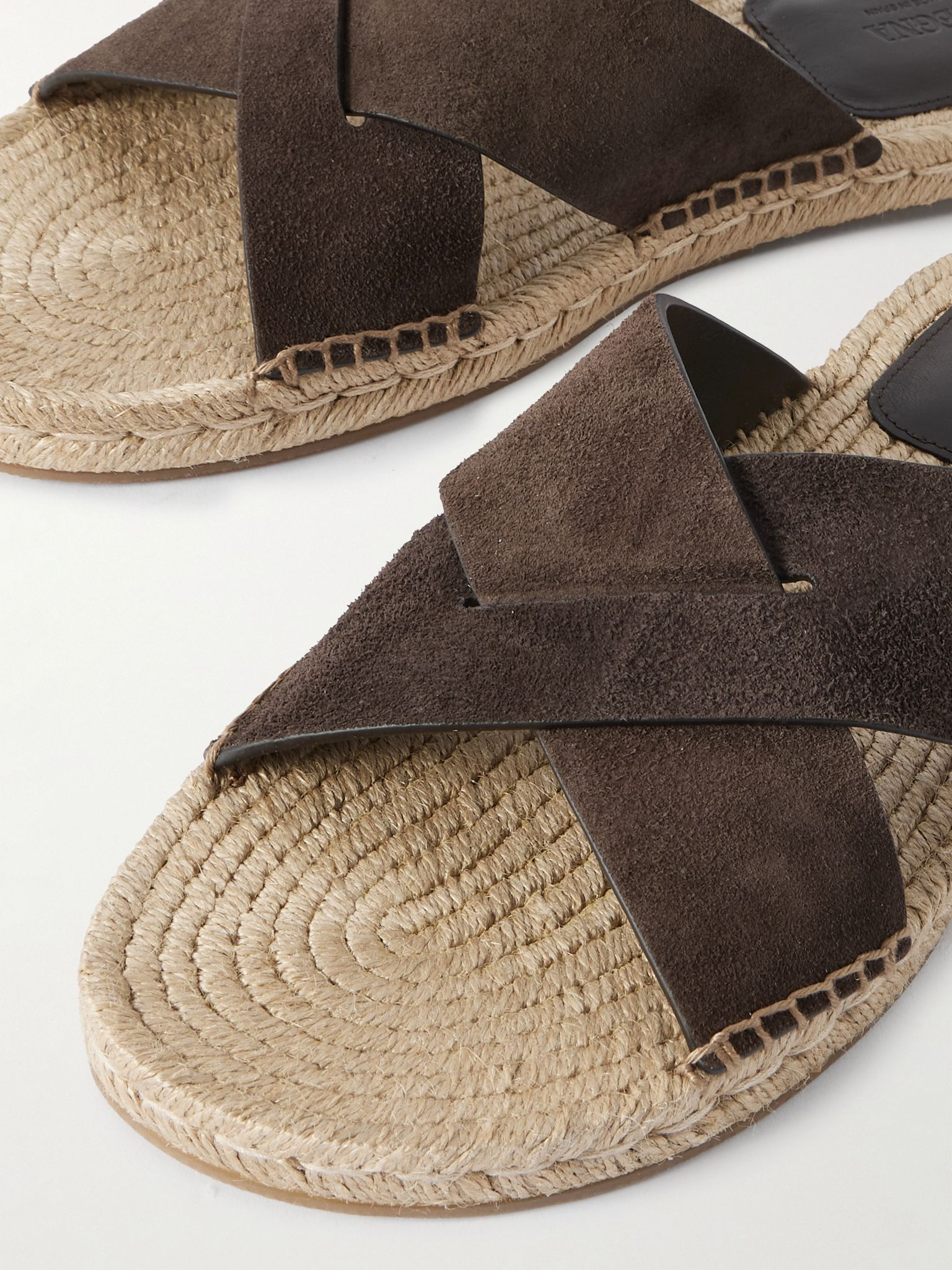 Panarea Suede Sandals Brown - 4
