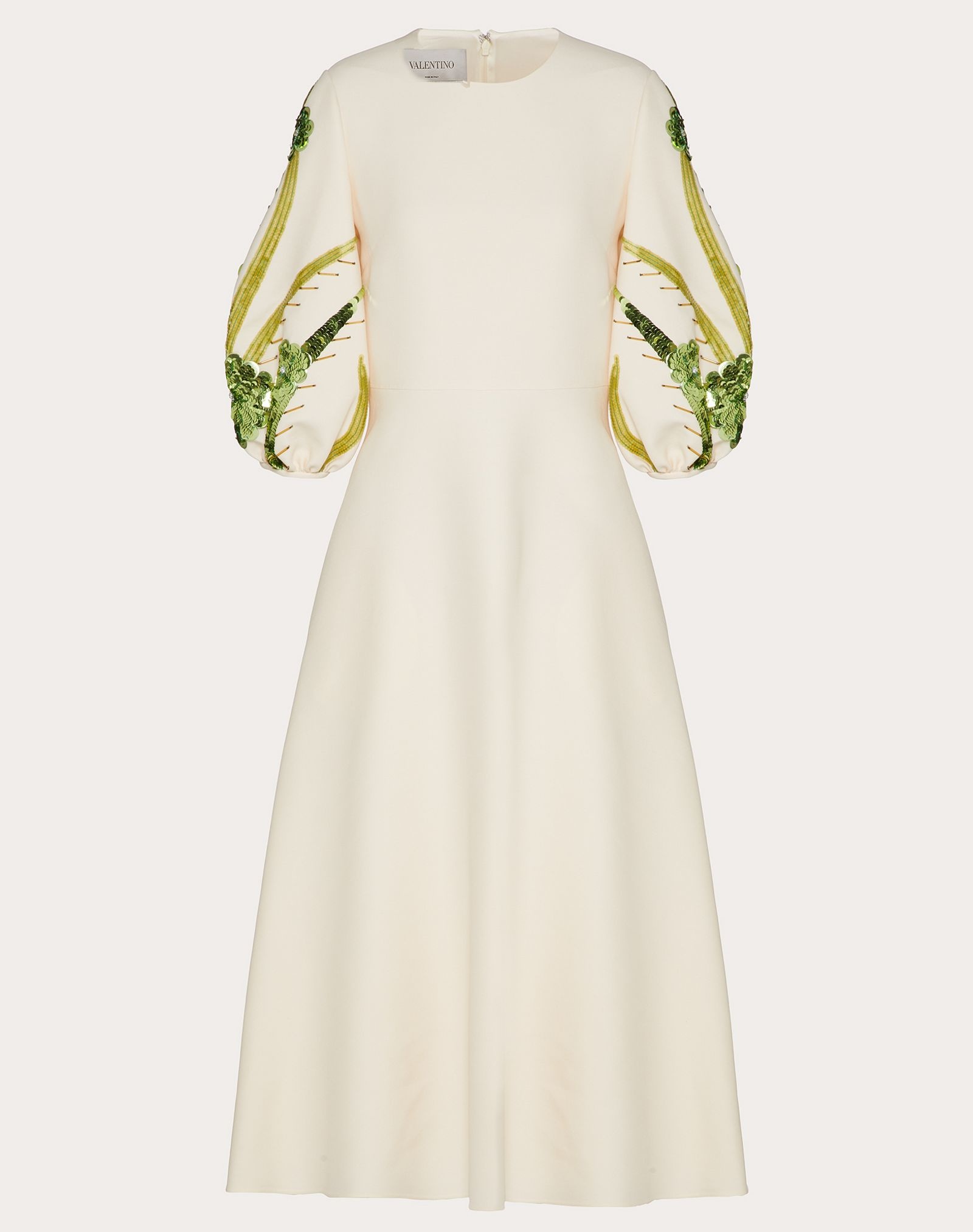 Embroidered Crepe Couture Dress - 1