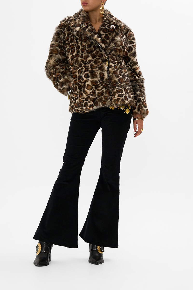 CAMILLA OVERSIZED FUR BIKER JACKET outlook