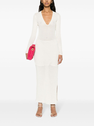 TOM FORD pointelle-knit maxi dress outlook