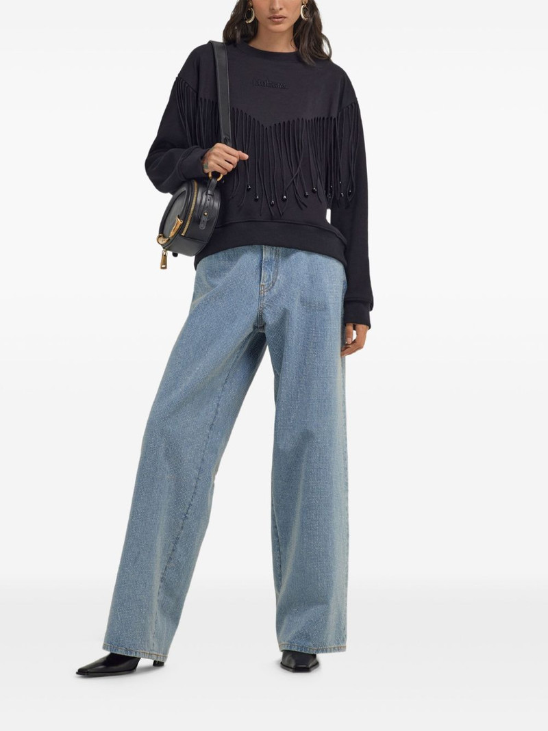 Roberto Cavalli fringe sweatshirt outlook