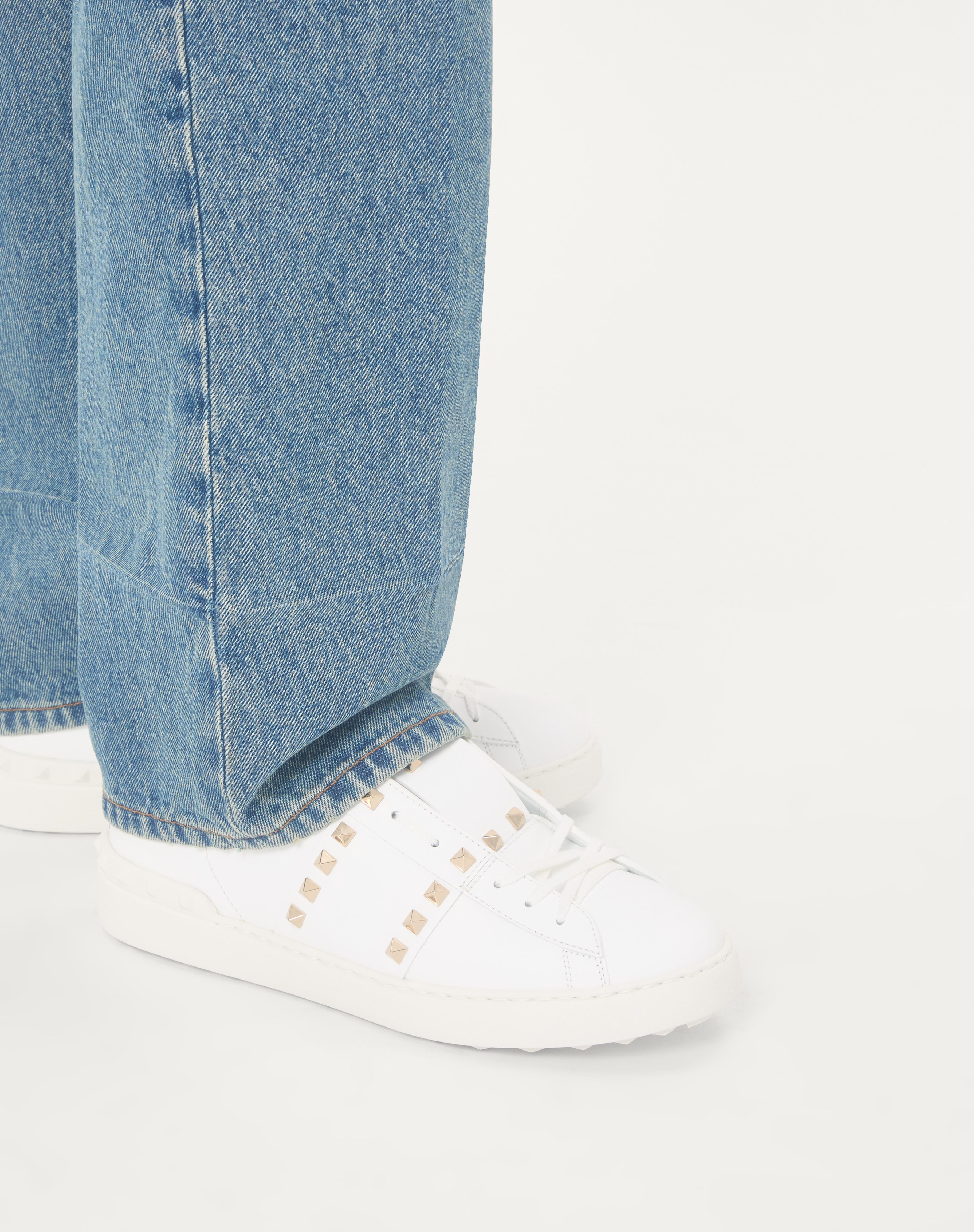 CALFSKIN ROCKSTUD UNTITLED SNEAKER - 2