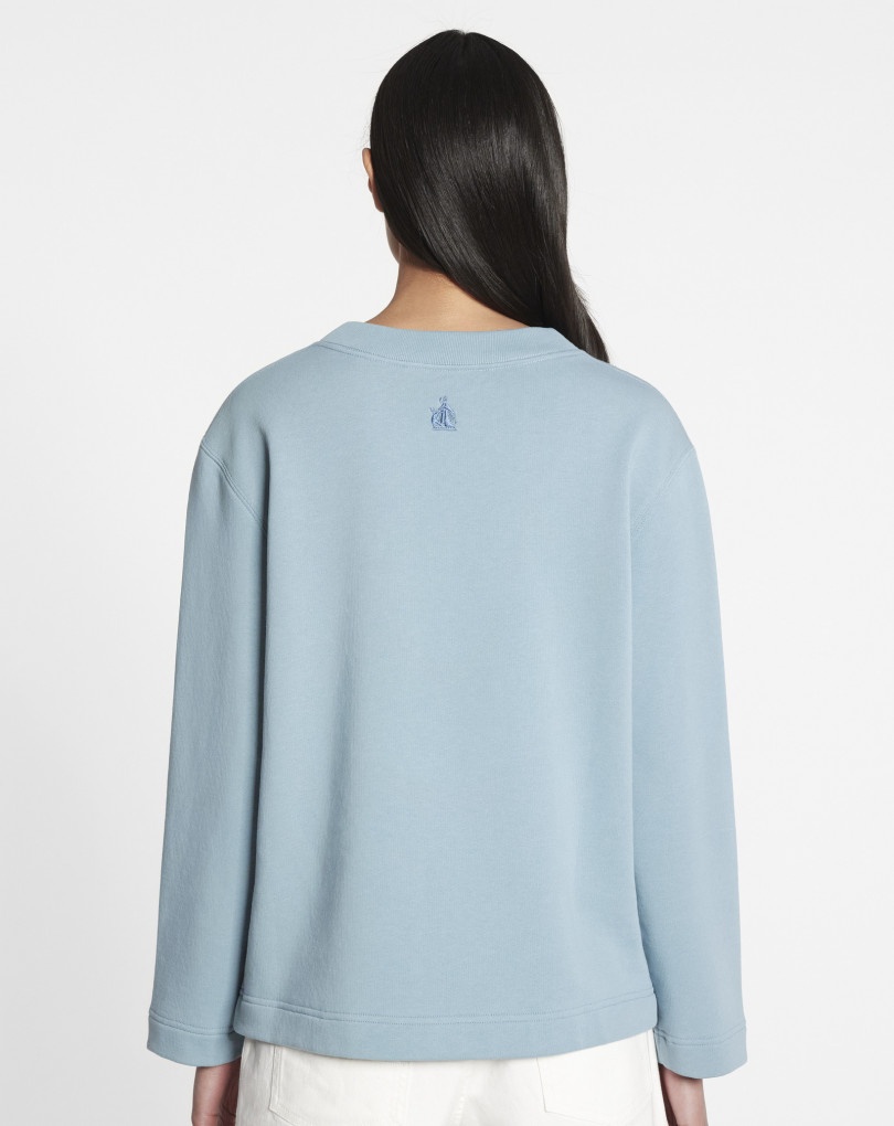 SWEATSHIRT WITH EMBROIDERY NECKLACE - 4