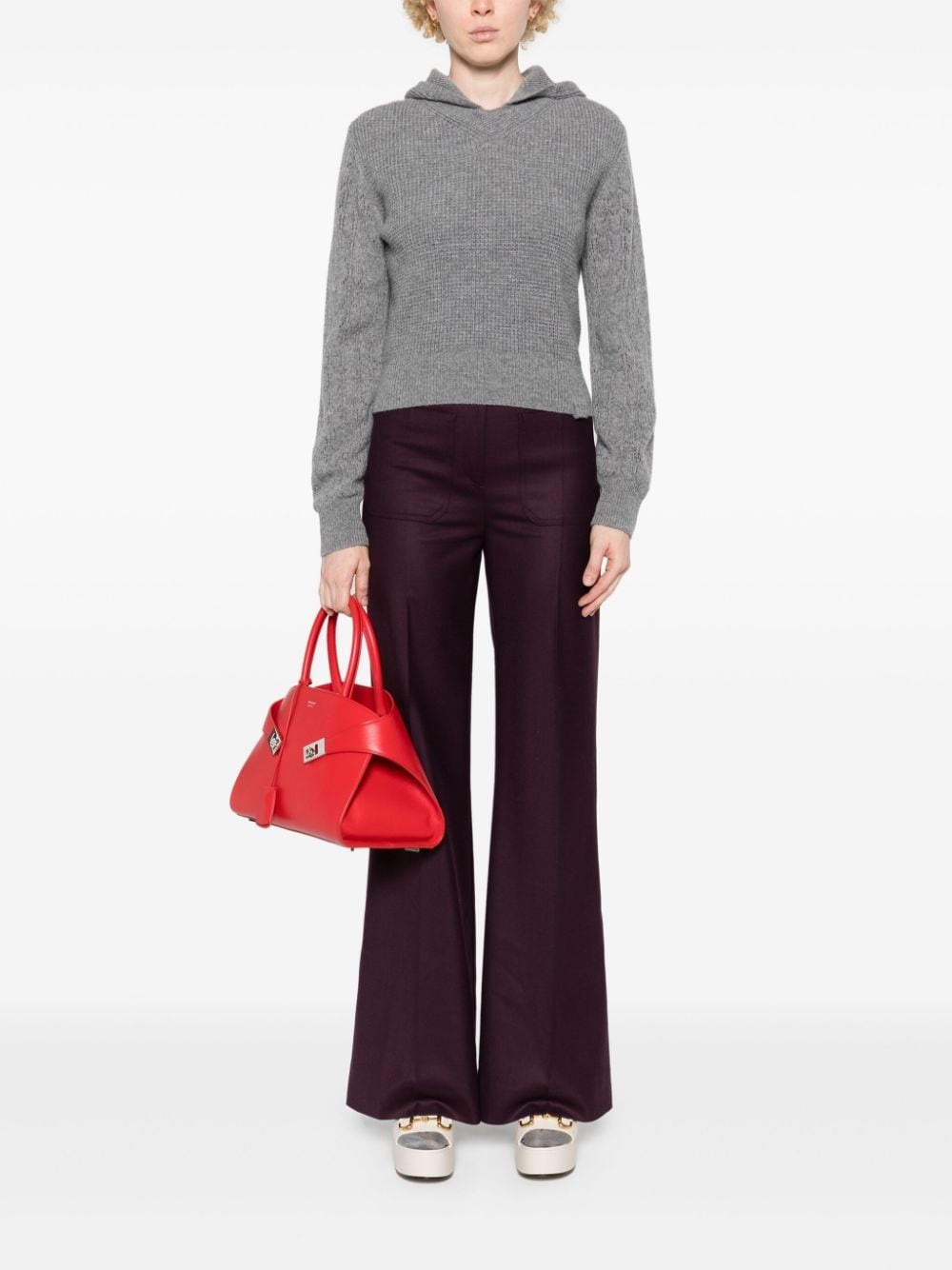 hooded wool jumper - 2