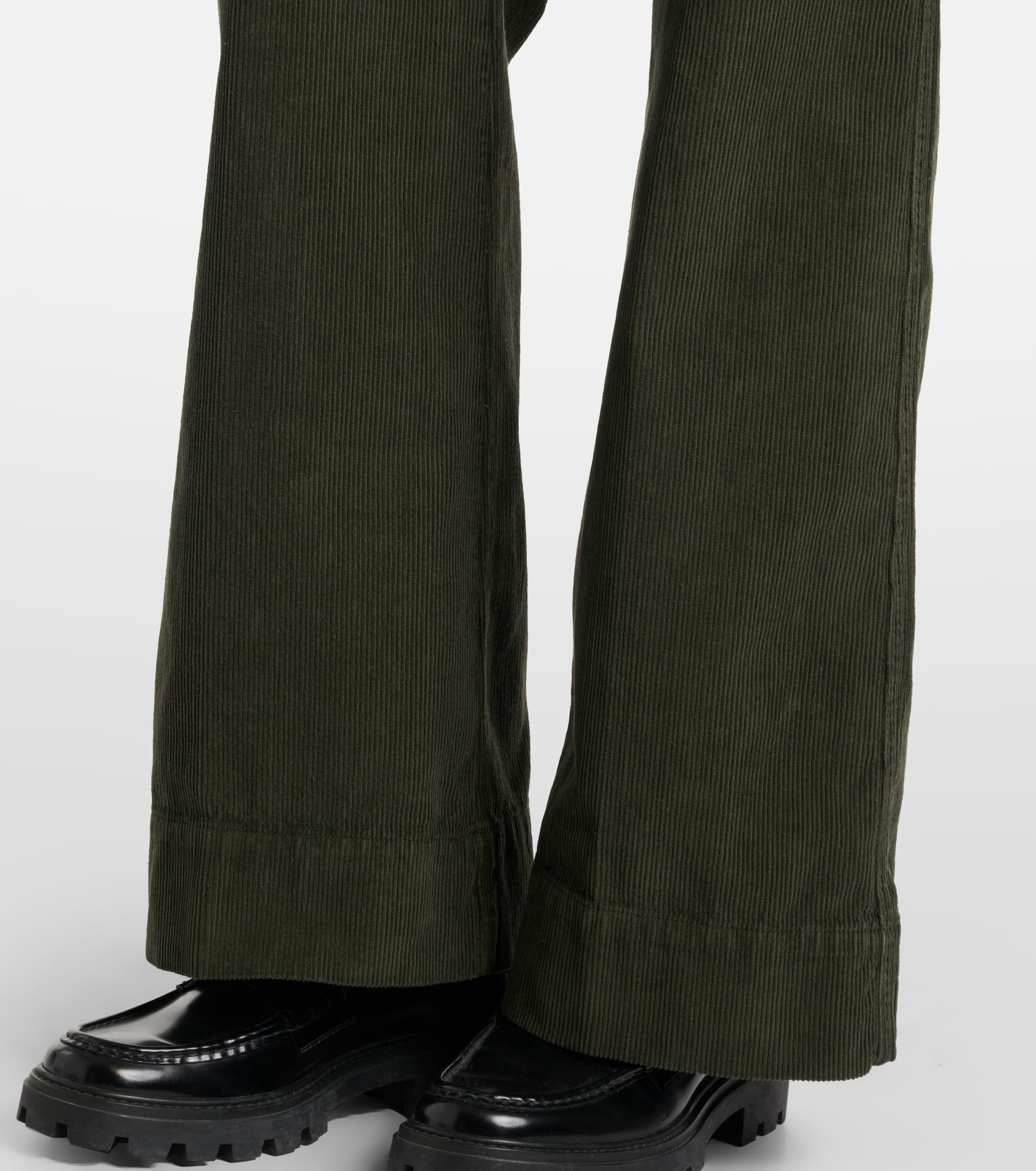 Alina mid-rise corduroy flared jeans - 6