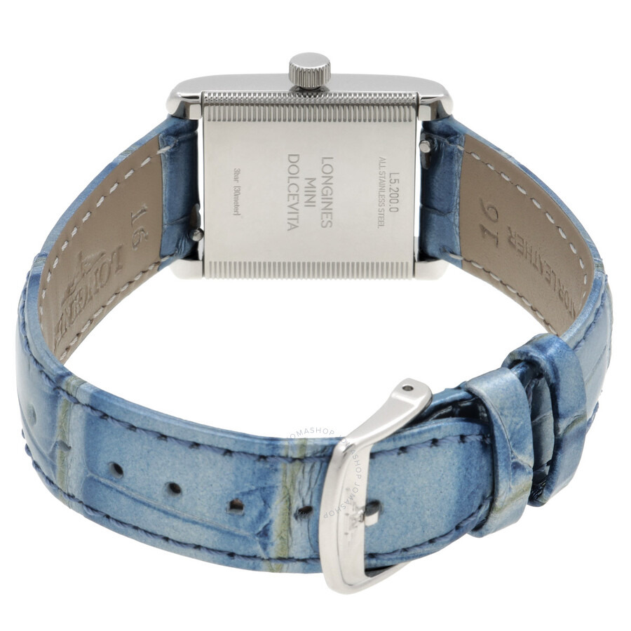 Longines Mini Dolcevita Quartz Diamond Blue Dial Ladies Watch L5.200.0.95.2 - 3