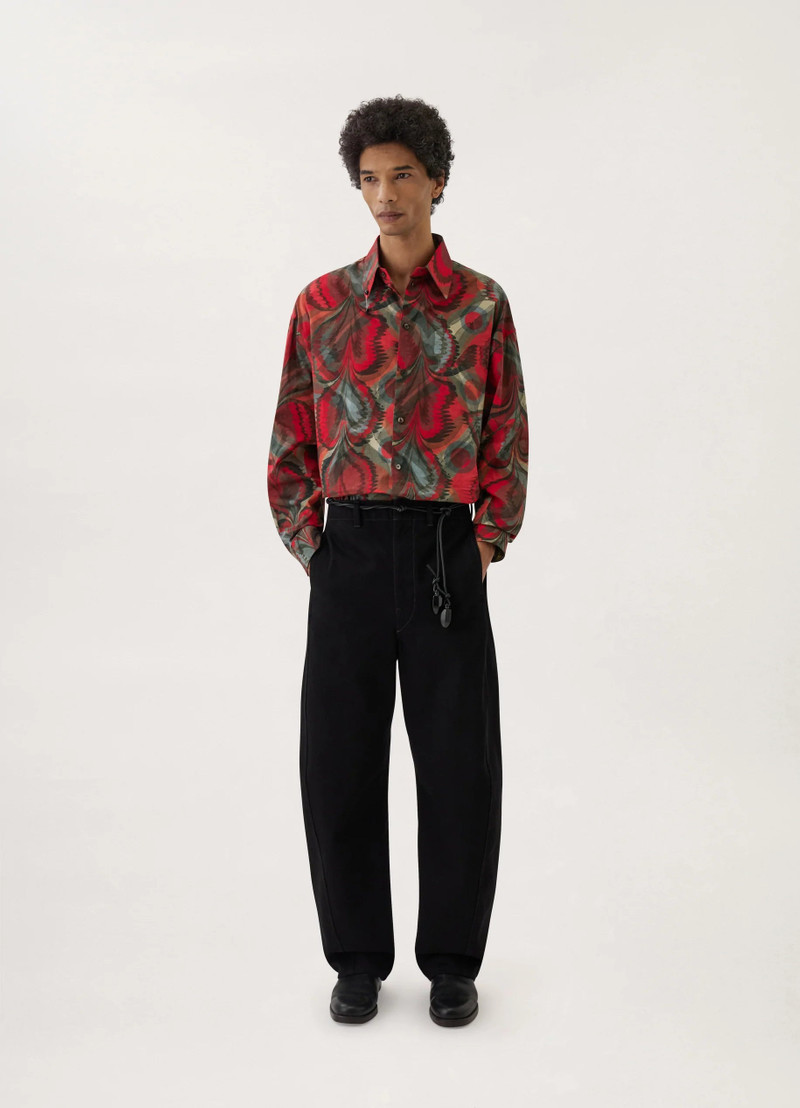 REGULAR COLLAR TWISTED SHIRT
COTTON PRINT 5