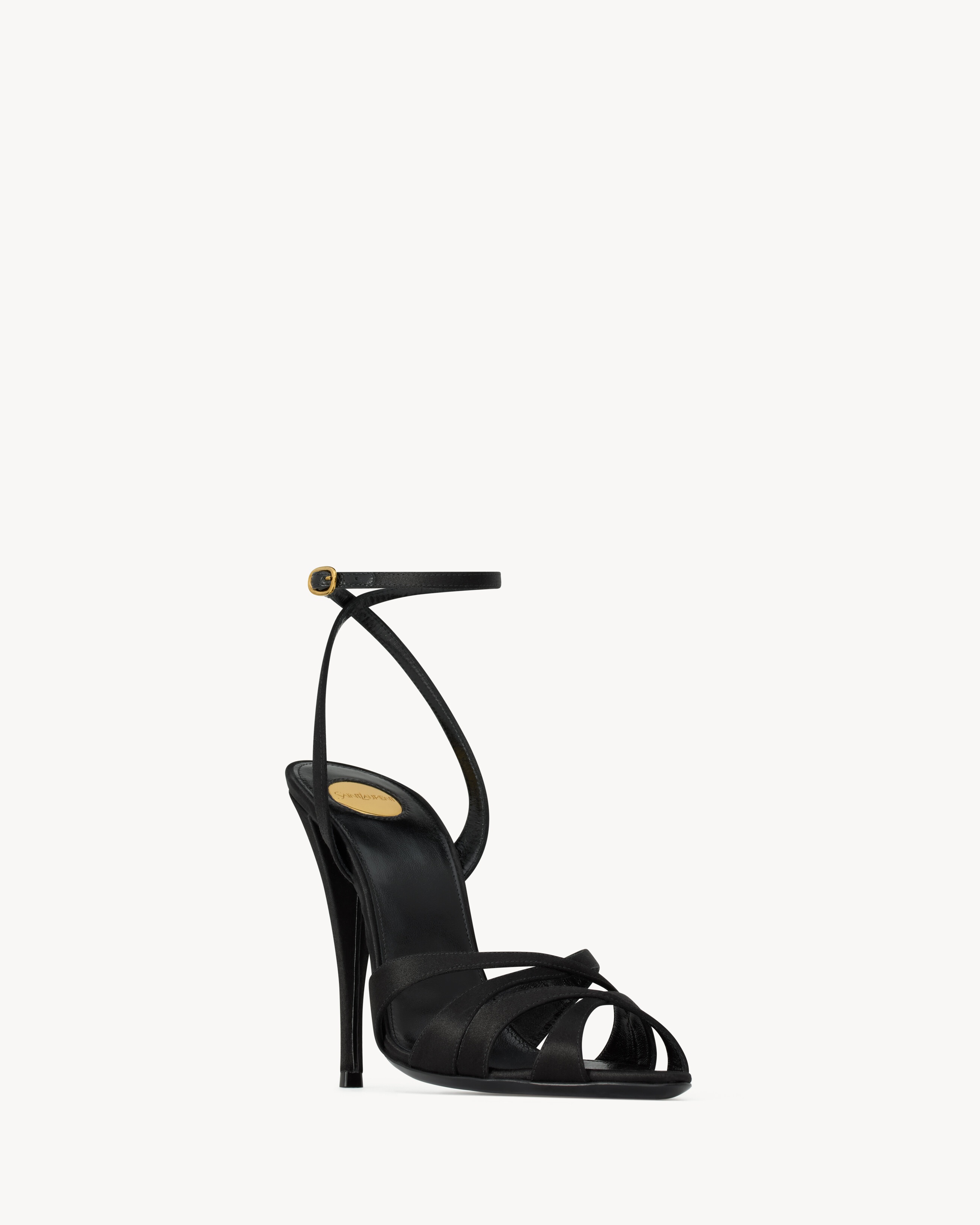 CHANDELLE SANDALS IN SATIN CREPE - 3