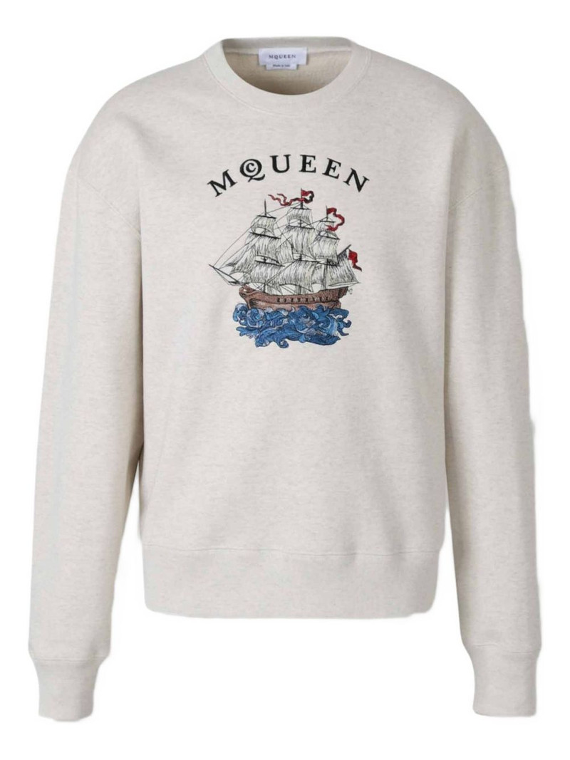 embroidered ship sweatshirt 1