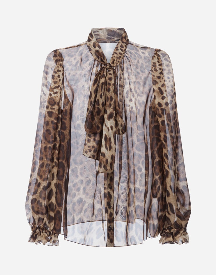 Printed chiffon shirt - 3