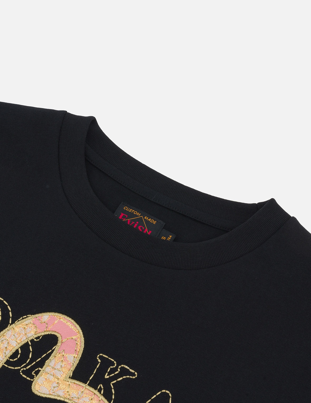 Brocade Seagull Embroidery Regular Fit Long-Sleeve T-shirt - 6
