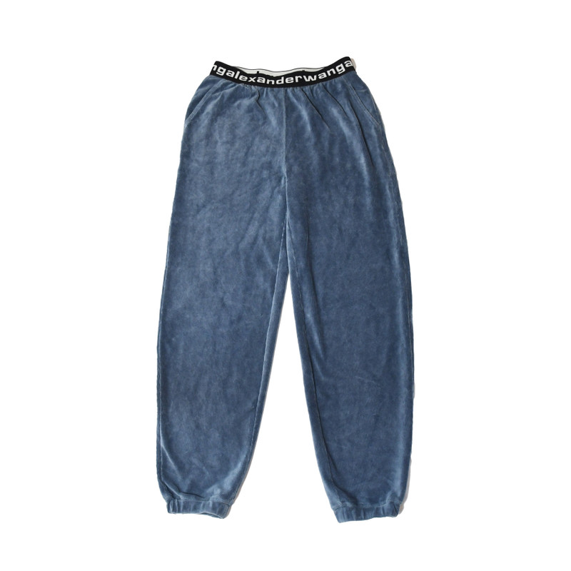 Alexander Wang Fluffy Sweatpant Grey Blue - 1
