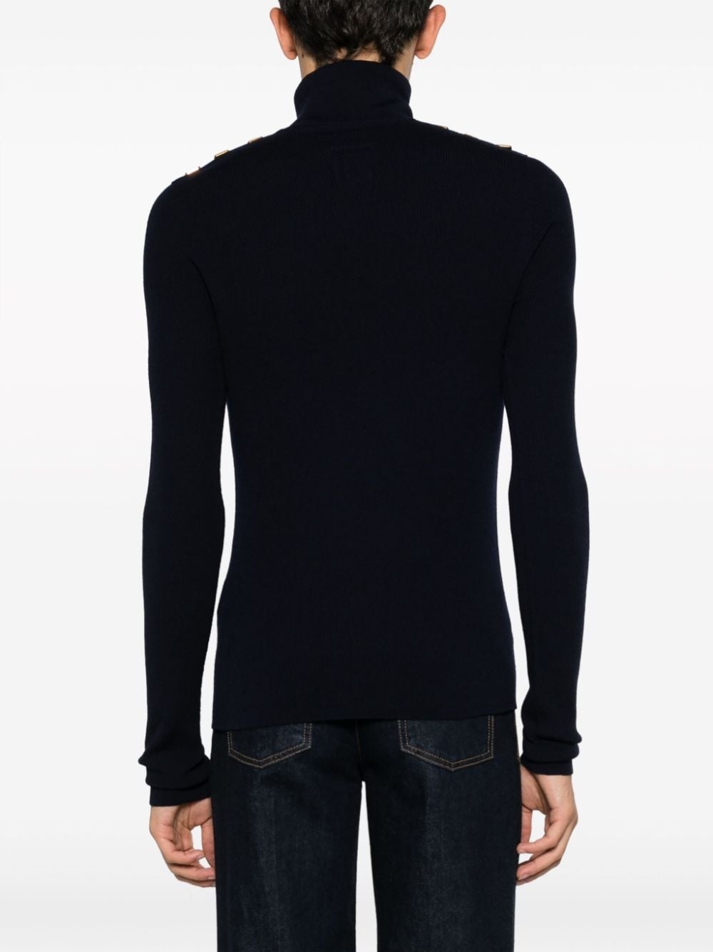 button-details merino-wool jumper - 4