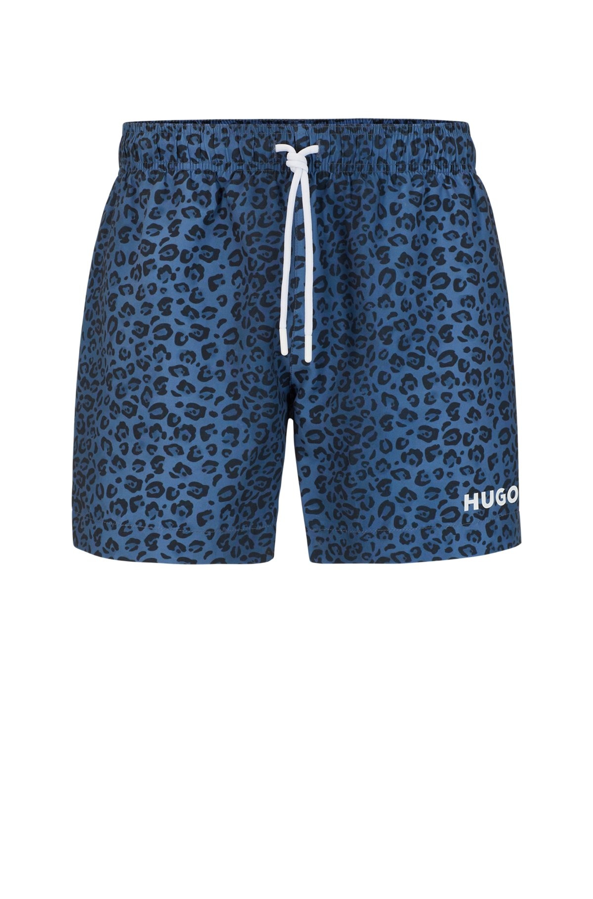 QUICK-DRY ANIMAL-PRINT SWIM SHORTS - 1