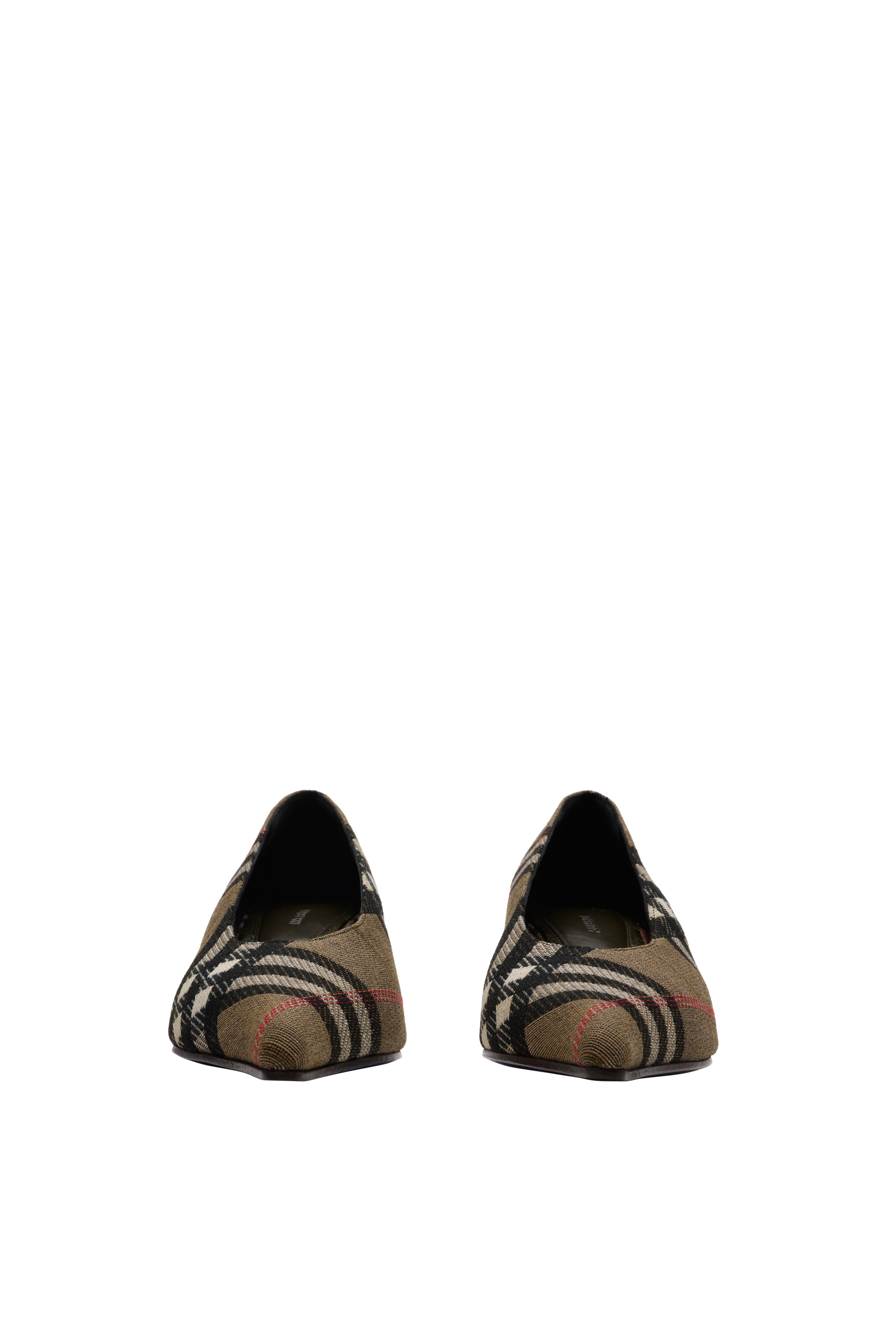 burberry Check Cameo Low Pumps in Brush Brown at Nordstrom - 2