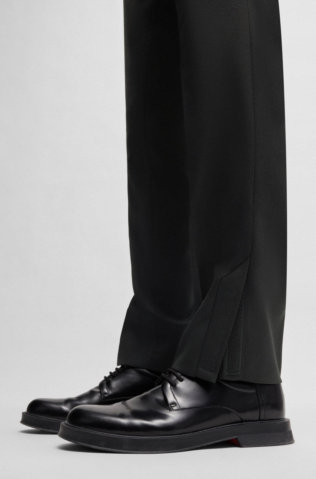 SLIM-FIT SUIT TROUSERS IN WOOL TWILL - 5