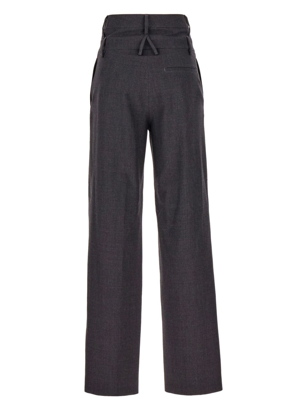 high-waisted virgin-wool trousers - 2