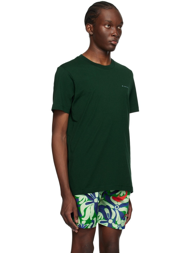 Marni Green Embroidered T-Shirt outlook