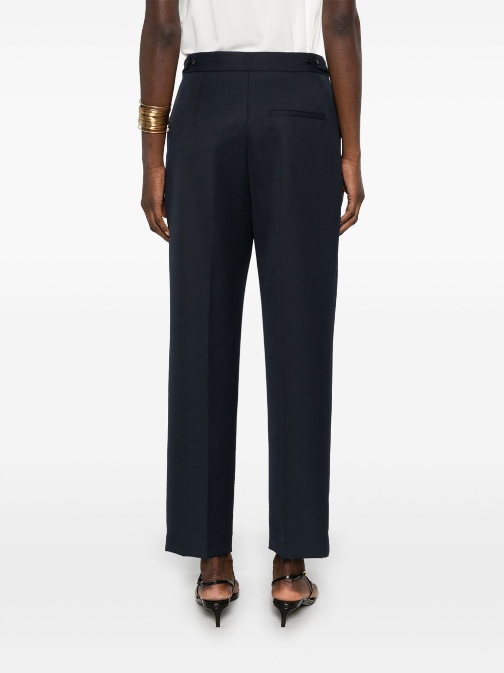 pleat-detail trousers - 4