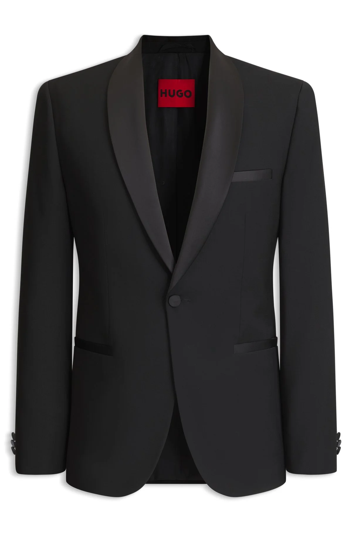SHAWL-COLLAR TUXEDO JACKET IN A PERFORMANCE WOOL BLEND - 1