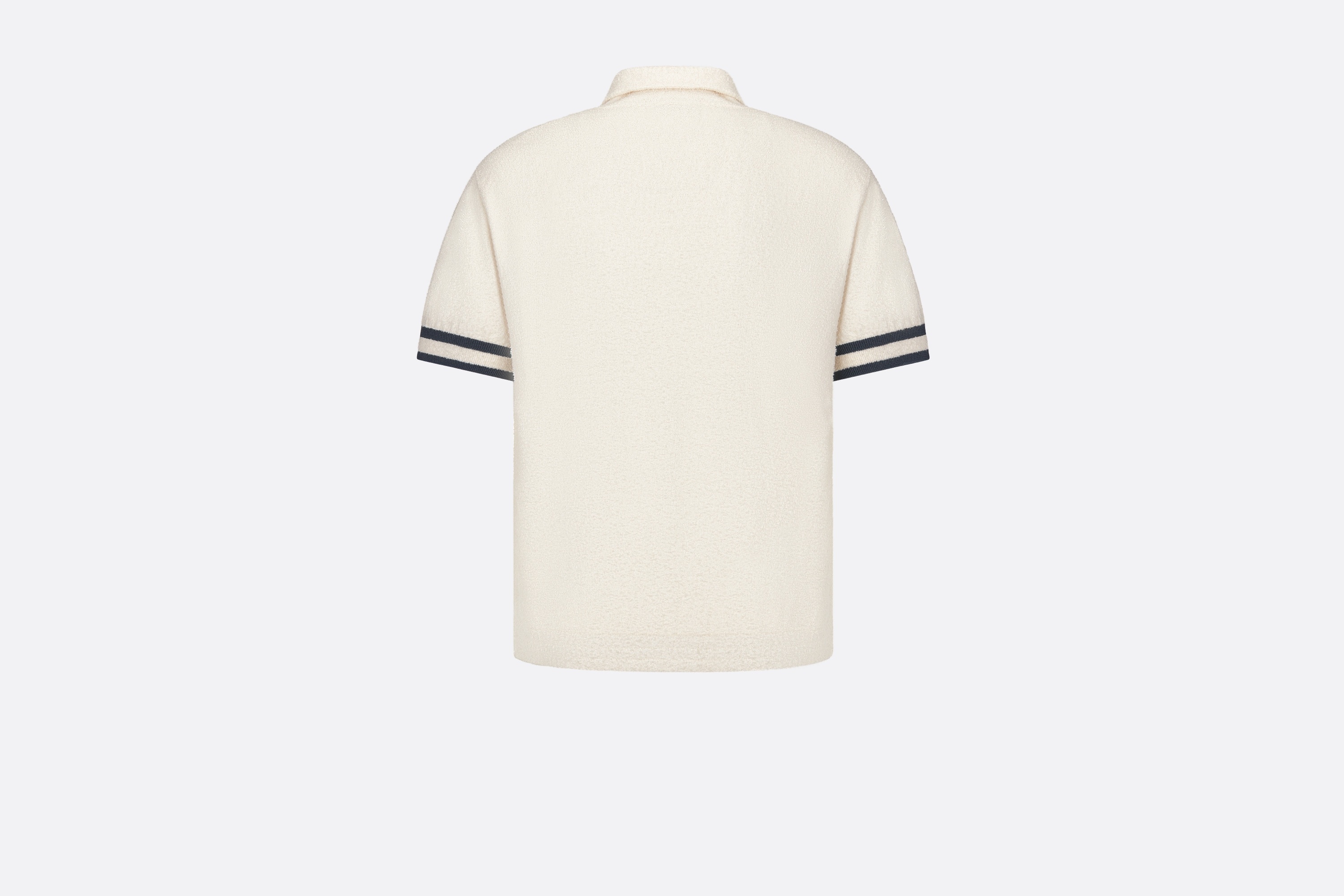 Short-Sleeved Sweater with Zipper - 2