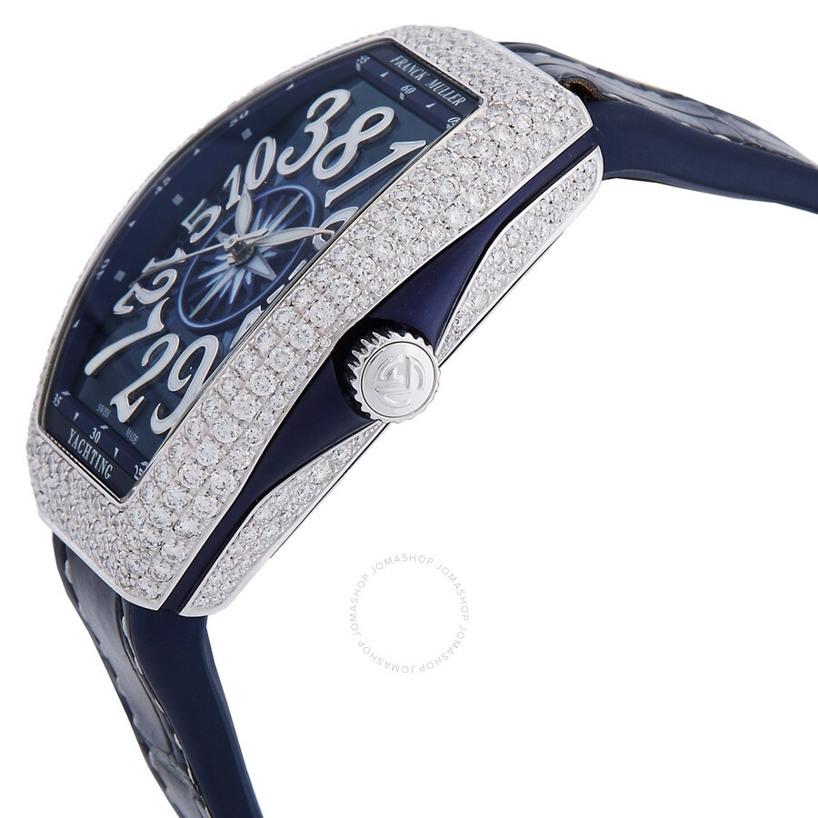 Franck Muller Vanguard Automatic Diamond Blue Dial Ladies Watch V 35 CH YACHTING D AC BL - 2