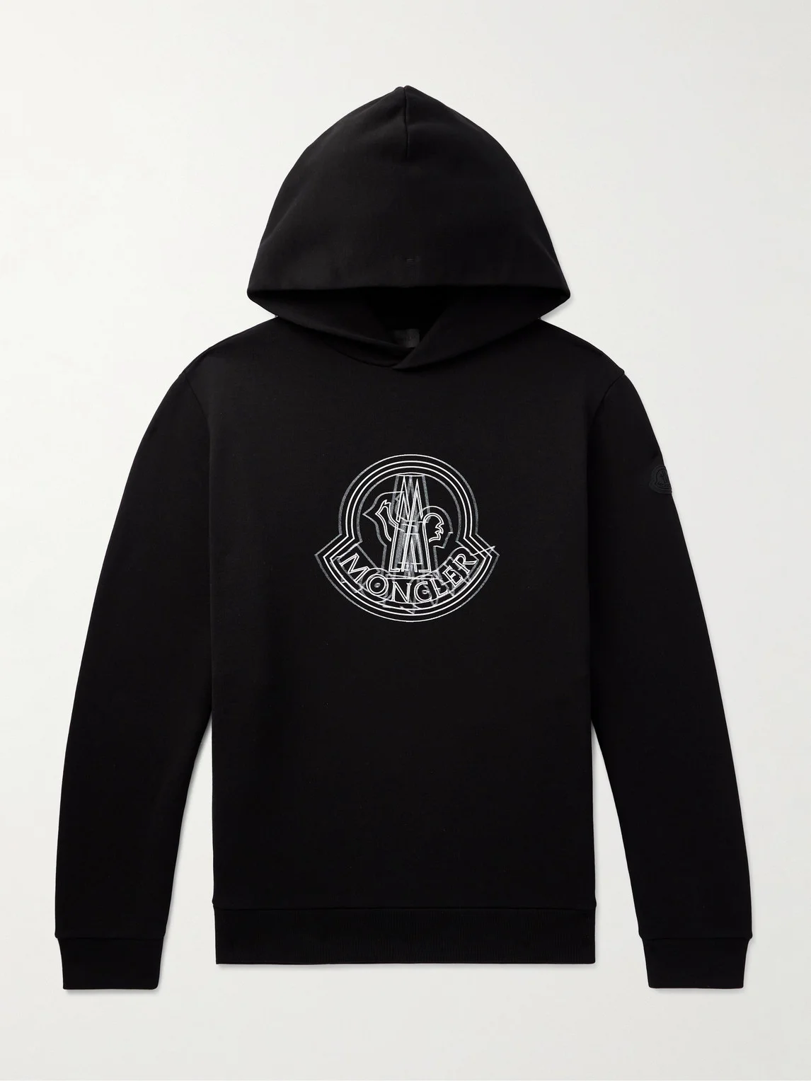 Logo-Appliquéd Printed Cotton-Jersey Hoodie - 1