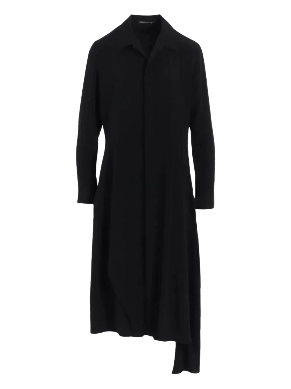 crepe shirt midi dress - 1