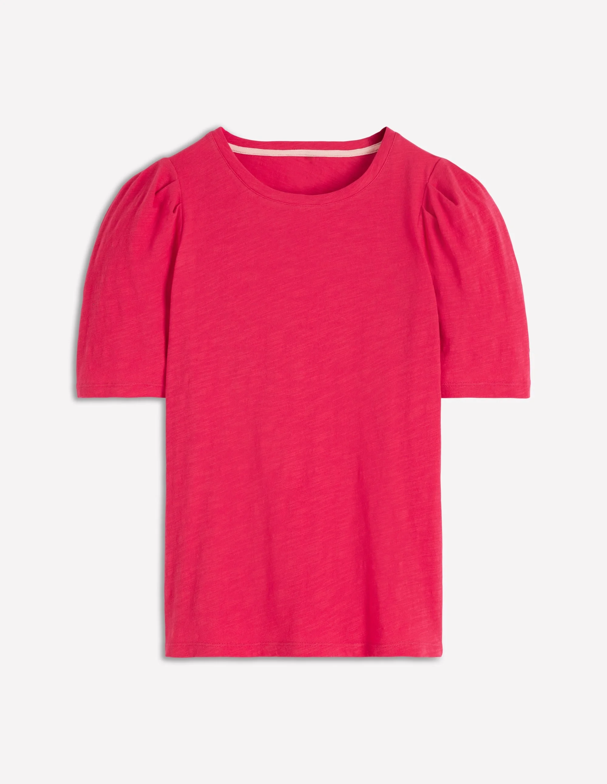 Sophie Puff Sleeve T-shirt-Opulent Pink - 1