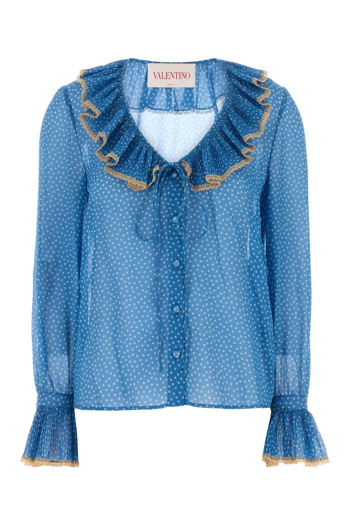 Valentino Garavani Women Printed Silk Blouse - 1