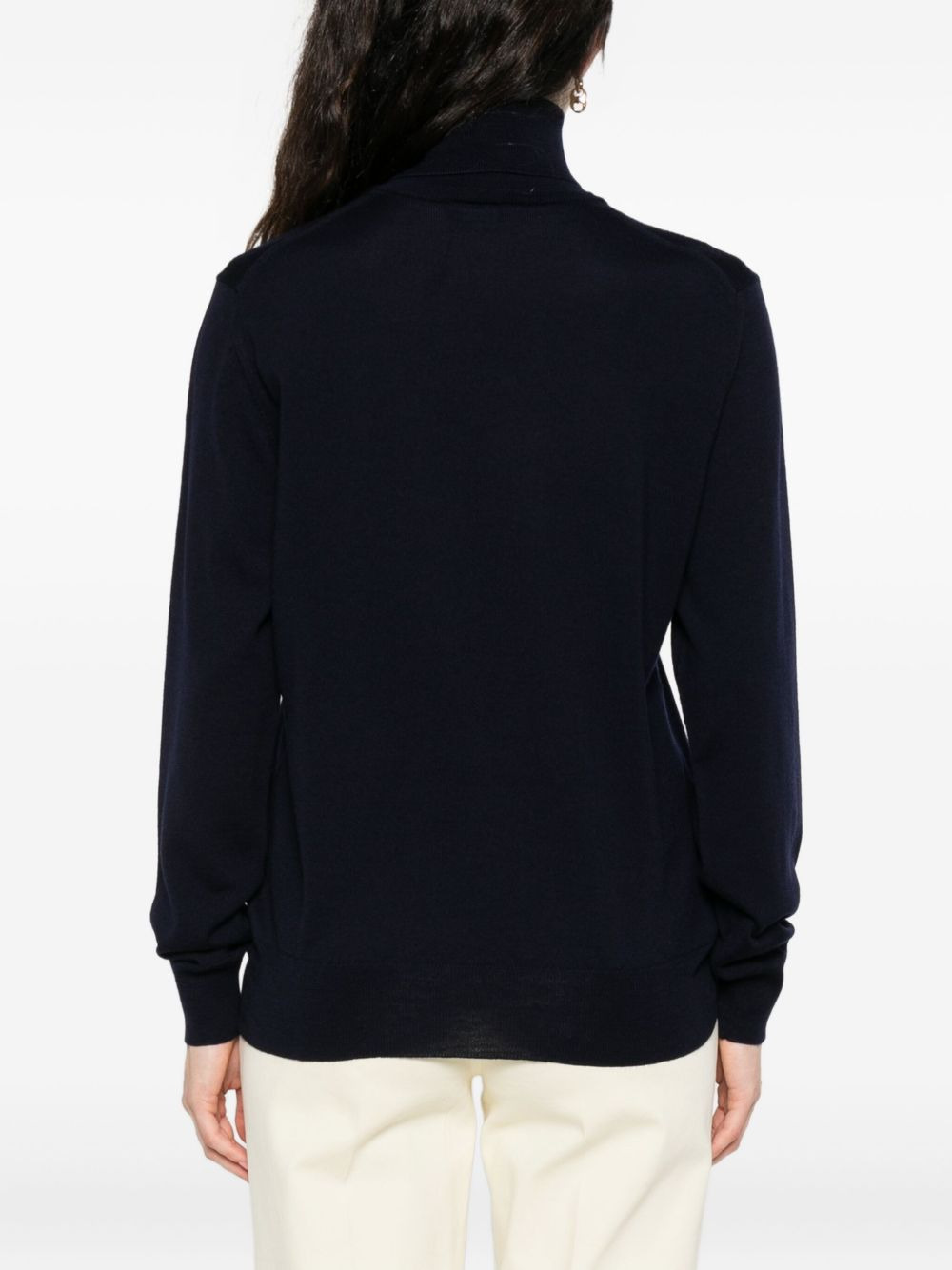 embroidered-logo sweater - 4